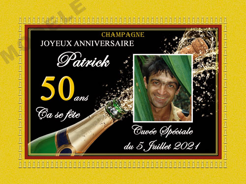 etiquette de champagne personnalisable pour anniversaire can 02