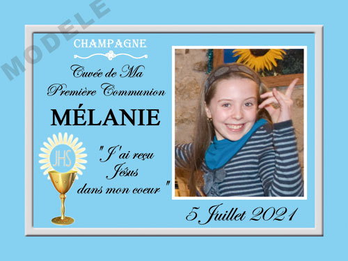 etiquette de champagne personnalisable pour communion com 01