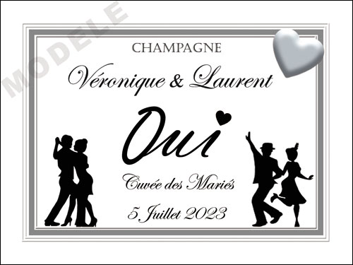 étiquette de champagne personnalisable pour mariage ema 01