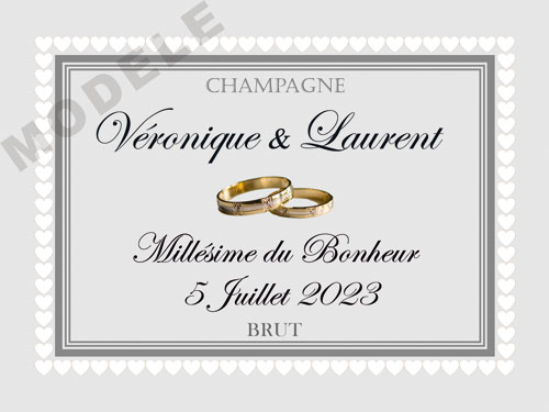 étiquette de champagne personnalisable pour mariage ema 02