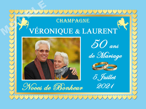 etiquette champagne anniversaire de mariage ani 39