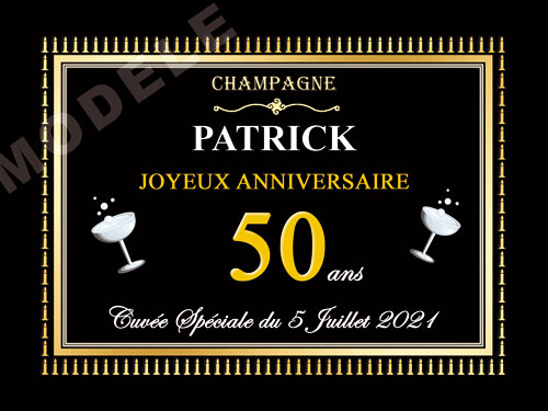 etiquette de champagne personnalisable pour anniversaire can 05