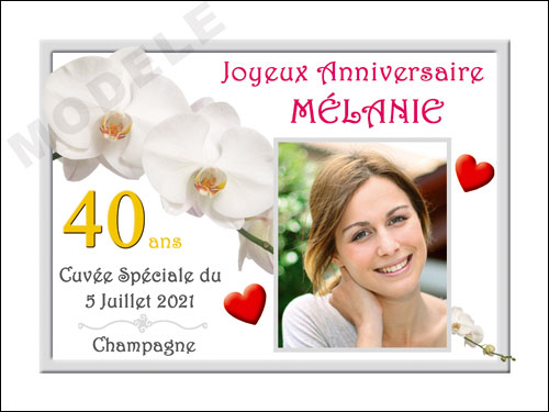 etiquette personnalisée anniversaire pour bouteille de champagne can 27