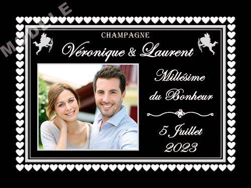 étiquette de champagne personnalisable pour mariage ema 08