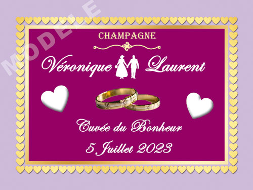 étiquette champagne mariage ema 32