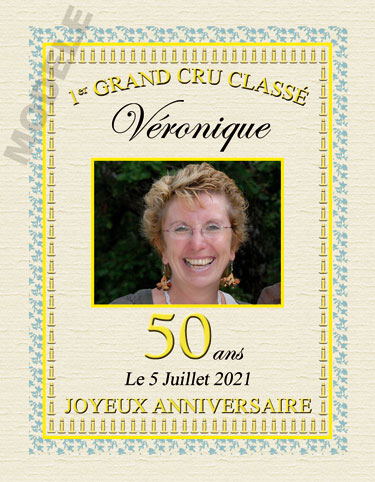 Étiquette de bouteille de vin de fille d'anniversaire Étiquette de vin  d'anniversaire personnalisée Étiquette de vin personnalisée Étiquette de vin  personnalisée 21e anniversaire Sale trente -  France