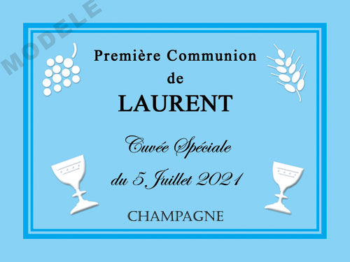 etiquette de champagne personnalisable pour communion com 05