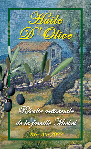 étiquette personnalisable pour huile d’olive ho 04