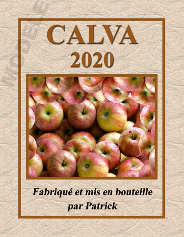 étiquette personnalisée pour bouteille de calva calv 01