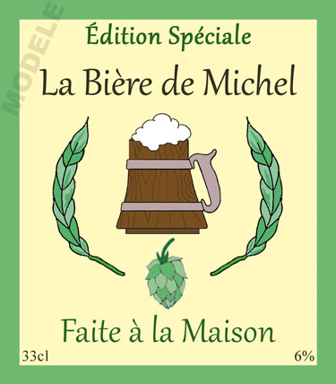 étiquette pour bouteille de bière d’anniversaire bir 20