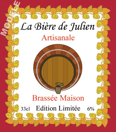 étiquette pour bouteille de bière d’anniversaire bir 24