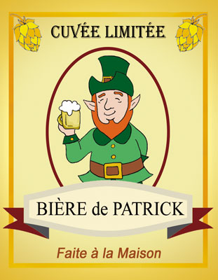 Étiquettes de bière personnalisées